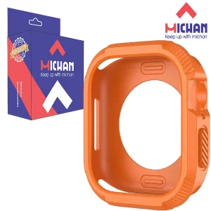 کاور میچان مدل Hard silicone مناسب برای اپل واچ سری Se/4/5/6/7/8/9 سایز 41/40 میلی متری