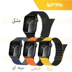 بند اسپریگ مدل Silicone Magnetic Link BK مناسب برای اپل واچ Ultra / Ultra 2 49mm