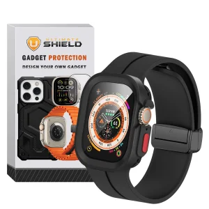 بند آلتیمیت شیلد مدل SIC Mag Defender مناسب برای اپل واچ Ultra / Ultra 2 سایز 49mm به همراه کاور