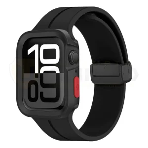 بند آلتیمیت شیلد مدل SIC Mag Defender مناسب برای اپل واچ Ultra / Ultra 2 سایز 49mm به همراه کاور