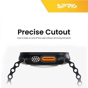 بند اسپریگ مدل Sic مناسب برای اپل واچ Ultra 49 میلیمتری به همراه کاور