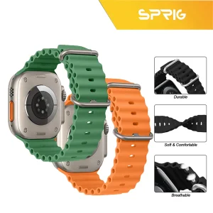 بند اسپریگ مدل Ocean مناسب برای اپل واچ Series 5 44mm