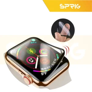 کاور اسپریگ مدل Jelly Protective GLS مناسب برای اپل واچ سری 4/5/6/Se سایز 44 میلی متری به همراه محافظ صفحه نمایش