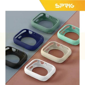 کاور اسپریگ مدل Jelly Protective GLS مناسب برای اپل واچ سری 4/5/6/Se سایز 44 میلی متری به همراه محافظ صفحه نمایش