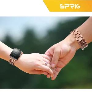 بند اسپریگ مدل Two Line Chain مناسب برای اپل واچ سایز 42 / 44 / 45 / 49 میلی متری