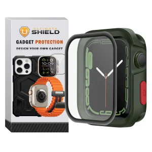 کاور آلتیمیت شیلد مدل Armor Shield UL مناسب برای اپل واچ سری 7/8/9 سایز 45 میلی متری به همراه محافظ صفحه نمایش