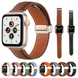 بند اسپریگ مدل Magnetic Leather SP مناسب برای اپل واچ سری 7/8/9 سایز 45mm