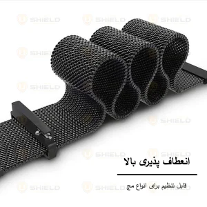 بند آلتیمیت شیلد مدل Milanese LX مناسب برای اپل واچ سری 4/5/6/Se سایز 40 میلی متری به همراه کاور