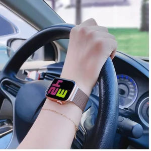 بند اپیکوی مدل Milanese Loop مناسب برای اپل واچ سری 1/2/3/4/5/6/7/8/SE سایز 38/40/41 میلی متری