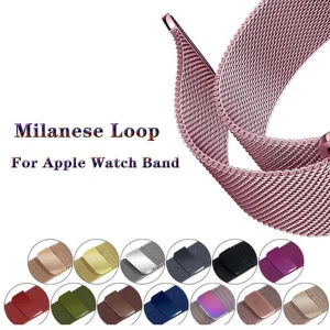 بند اپیکوی مدل Milanese Loop مناسب برای اپل واچ سری 1/2/3/4/5/6/7/8/SE سایز 38/40/41 میلی متری