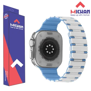 بند میچان مدل مگنتی 2رنگ مناسب برای ساعت هوشمند اسمارت واچ T800 Ultra / T900 Ultra / HK8 Pro Max / HK9 Ultra 2