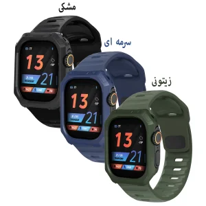 بند اسپریگ مدل Hexa Spig مناسب برای اپل واچ 49 میلی متری سری Ultra / Ultra 2 به همراه کاور