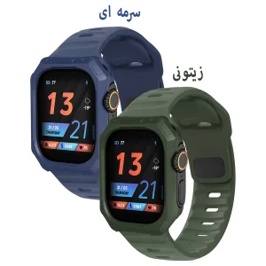 بند اسپریگ مدل Hexa Spig مناسب برای اپل واچ 49 میلی متری سری Ultra / Ultra 2 به همراه کاور