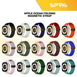 بند اسپریگ مدل Ocean MGNT مناسب برای اپل واچ سری 4/5/6/SE سایز 44mm