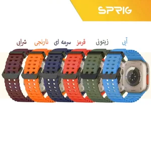 بند اسپریگ مدل Ocean BK Buckle مناسب برای ساعت هوشمند اپل Ultra / Ultra 2 49mm