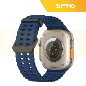 بند اسپریگ مدل Ocean BK Buckle مناسب برای ساعت هوشمند اپل Ultra / Ultra 2 49mm