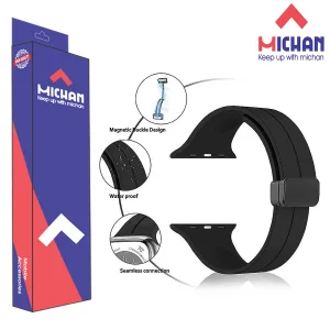 بند میچان مدل silicone magnetic مناسب برای ساعت هوشمند ورنا W45 Max / W49 Ultra / T45 Pro Max