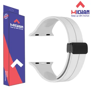 بند میچان مدل silicone magnetic مناسب برای ساعت هوشمند ورنا W45 Max / W49 Ultra / T45 Pro Max