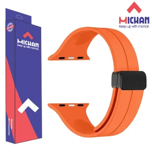 بند میچان مدل silicone magnetic مناسب برای ساعت هوشمند ورنا W45 Max / W49 Ultra / T45 Pro Max