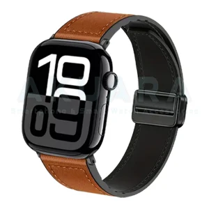 بند آکوآرا مدل MG Leather Sic مناسب برای اپل واچ Series 10 42mm Aluminum