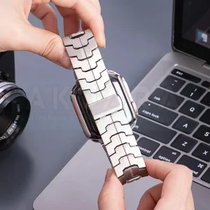 بند آکوآرا مدل Acero Magnet مناسب برای اپل واچ 46 میلیمتری سری 10/11