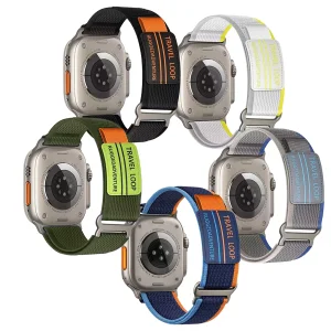 بند اسپریگ مدل Travel NYL Loop مناسب برای اپل واچ 42/44/45/46/49 میلی متری سری SE1/SE2/SE3/4/5/6/7/8/9/10/11/Ultra/Ultra2/Ultra3