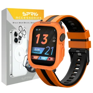 بند اسپریگ مدل Ferrer Rugged مناسب برای اپل واچ 49 میلی متری سری Ultra / Ultra 2 / Ultra 3 به همراه کاور