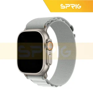 بند اسپریگ مدل AlpineSET-GRY مناسب برای اپل واچ Series 4 44mm / 5 44mm / 6 44mm / Se 44mm / 7 45mm / 8 45mm به همراه کاور