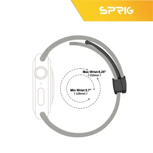بند اسپریگ مدل Magnetic Silicon مناسب برای اپل واچ 42 / 44 / 45 / 49 میلی متر