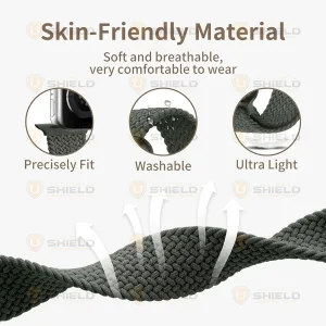 بند آلتیمیت شیلد مدل Braided مناسب برای اپل واچ سری 10 سایز 46 میلی متری