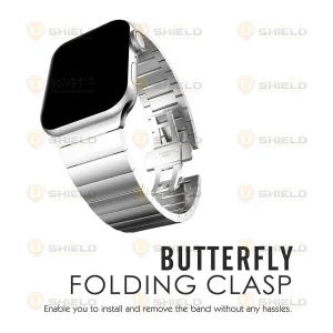 بند آلتیمیت شیلد مدل Butterfly Link UL مناسب برای اپل واچ سری 10 46 میلی متری