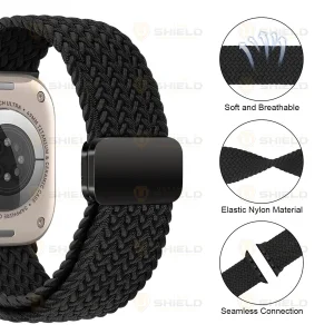 بند آلتیمیت شیلد مدل Braided Magsolo GRD مناسب برای اپل واچ 46 میلی متری سری 11 به همراه کاور