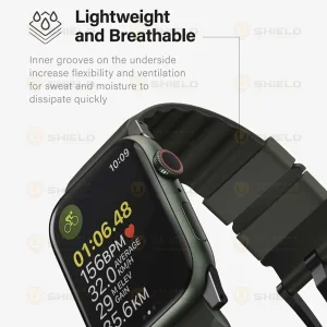 بند آلتیمیت شیلد مدل Linus Rugged مناسب برای اپل واچ 44 میلی متری سری SE 2 به همراه کاور