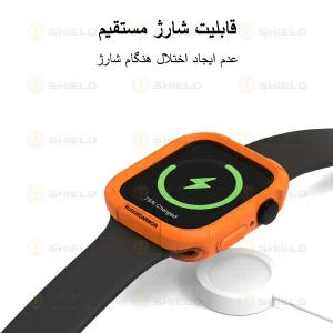 بند آلتیمیت شیلد مدل Linus Rugged مناسب برای اپل واچ 44 میلی متری سری SE 2 به همراه کاور