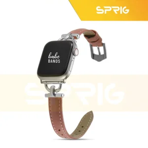 بند اسپریگ مدل Thin leather مناسب برای اپل واچ سری Se/1/2/3/4/5/6/7/8/9/Ultra/Ultra2 سایز 42/44/45 میلی متری