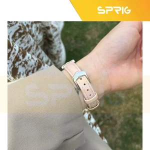 بند اسپریگ مدل Thin leather مناسب برای اپل واچ سری Se/1/2/3/4/5/6/7/8/9/Ultra/Ultra2 سایز 42/44/45 میلی متری