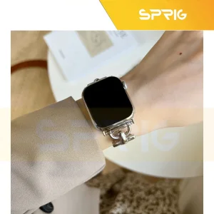 بند اسپریگ مدل Thin leather مناسب برای اپل واچ سری Se/1/2/3/4/5/6/7/8/9/Ultra/Ultra2 سایز 42/44/45 میلی متری