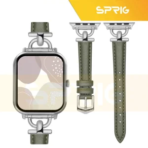بند اسپریگ مدل Thin leather مناسب برای اپل واچ سری Se/1/2/3/4/5/6/7/8/9/Ultra/Ultra2 سایز 42/44/45 میلی متری