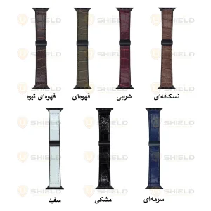 بند آلتیمیت شیلد مدل BB Leather Mag مناسب برای اپل واچ 38/40/41 میلی متری