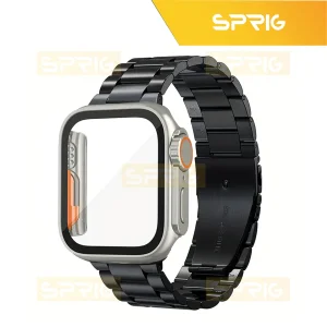 بند اسپریگ مدل 3Bead Ultra Design مناسب برای اپل واچ سری Se/4/5/6 سایز 40 میلی متری به همراه کاور