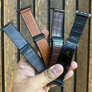 بند آلتیمیت شیلد مدل BB Leather Mag مناسب برای اپل واچ سری Se/Ultra/1/2/3/4/5/6/7/8/9 سایز 42/44/45/49 میلی متری
