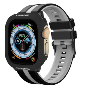 بند اسپریگ مدل Ferrer Rugged مناسب برای اپل واچ 49 میلی متری سری Ultra 3 به همراه کاور