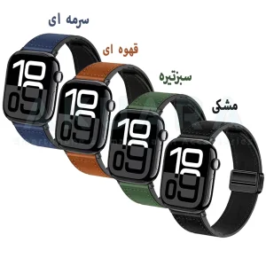 بند آکوآرا مدل MG Leather Sic مناسب برای اپل واچ سری Se/1/2/3/4/5/6/7/8/9/Ultra/Ultra2 سایز 42/44/45/49mm