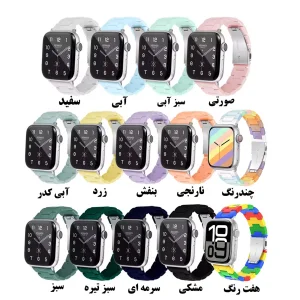 بند آکوآرا مدل LegoBead مناسب برای اپل واچ 44/45/46/49 میلیمتری سری SE1/SE2/SE3/4/5/6/7/8/9/10/11/Ultra/Ultra2/Ultra3