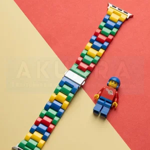 بند آکوآرا مدل LegoBead مناسب برای اپل واچ 44/45/46/49 میلیمتری سری SE1/SE2/SE3/4/5/6/7/8/9/10/11/Ultra/Ultra2/Ultra3