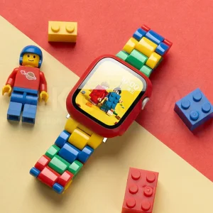 بند آکوآرا مدل LegoBead مناسب برای اپل واچ 44/45/46/49 میلیمتری سری SE1/SE2/SE3/4/5/6/7/8/9/10/11/Ultra/Ultra2/Ultra3