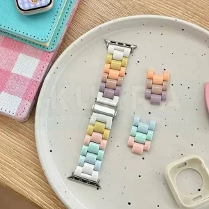 بند آکوآرا مدل LegoBead مناسب برای اپل واچ 44/45/46/49 میلیمتری سری SE1/SE2/SE3/4/5/6/7/8/9/10/11/Ultra/Ultra2/Ultra3