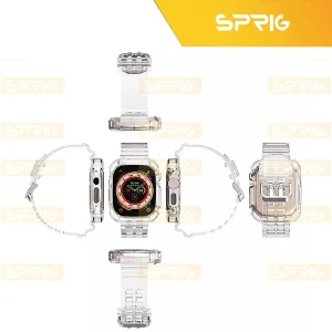 بند اسپریگ مدل Clear Shock مناسب برای اپل واچ سری 4/5/6/Se سایز 40 میلی متری