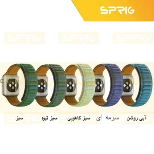 بند اسپریگ مدل Magnetic LP مناسب برای اپل واچ سری Se/Ultra/Ultra 2/1/2/3/4/5/6/7/8/9 سایز 42/44/45/49 میلی متری