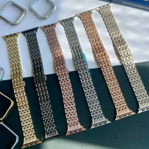 بند آکوآرا مدل 7Diamond مناسب برای اپل واچ 44/45/46/49 میلیمتری سری SE1/SE2/SE3/4/5/6/7/8/9/10/11/Ultra/Ultra2/Ultra3